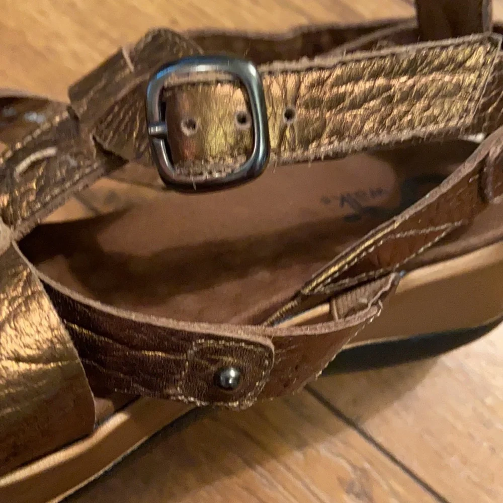 SoftWalk Bronze Strappy Shoes